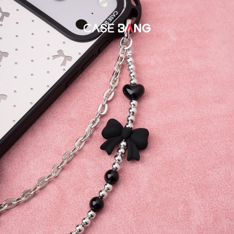 Classic Black Bow Phone Charm - CaseBangPhone CharmCaseBang