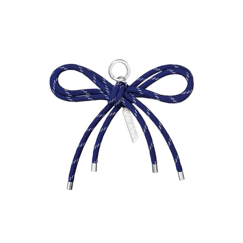 Knitted Bow-Shaped Pendant