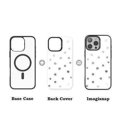 Coconut White Polka Dots Imagisnap - CaseBangImagisnapCaseBangiPhone 16 Pro MaxBack Cover+Base Case