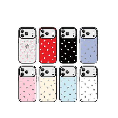 Coconut White Polka Dots Imagisnap - CaseBangImagisnapCaseBangiPhone 16 Pro MaxBack Cover+Base Case