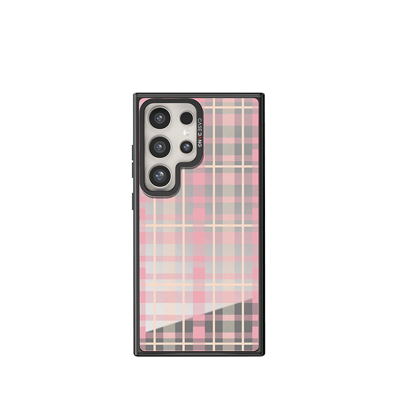 CREAMY PINK PLAID Imagisnap - CaseBangImagisnapCaseBangSamsung S24Back Cover+Base Case