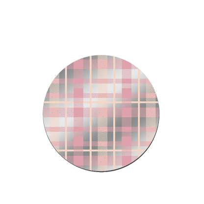 CREAMY PINK PLAID Magsafe Grip Stand - CaseBangMagsafe Grip StandCaseBangBack Cover