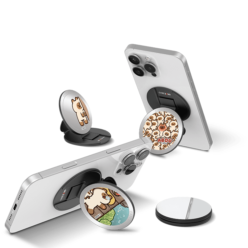 Doggy Cat Series MagSafe Grip Stand - CaseBangMagsafe Grip StandCaseBangSleepy Doggy CatBack Cover