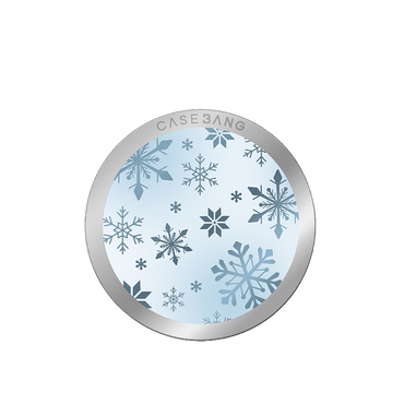 Icy Blue Snowflake MagSafe Grip Stand - CaseBangMagsafe Grip StandCaseBangBack Cover
