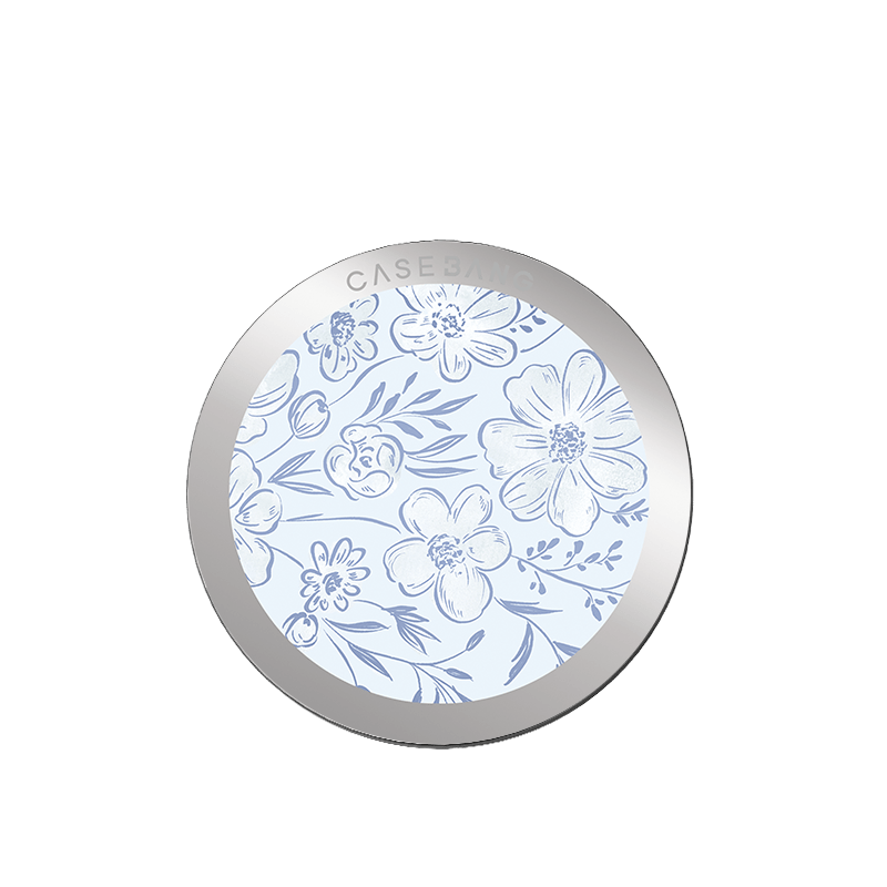 Little Blue Flowers MagSafe Grip Stand - CaseBangMagsafe Grip StandCaseBangBack Cover