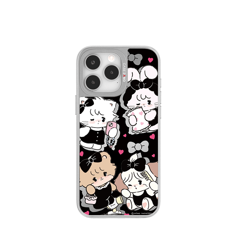 Mikko illustration Silver Unijoy - CaseBangUnijoyCaseBangFashion MikkoiPhone 14 Pro