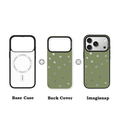 Olive Green Polka Dots Imagisnap - CaseBangImagisnapCaseBangiPhone 17 Pro MaxBack Cover