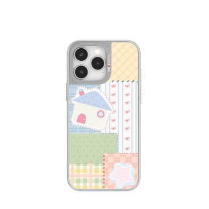 Patchwork Dreams Silver Unijoy - CaseBangUnijoyCaseBangFresh CottageiPhone 14 Pro