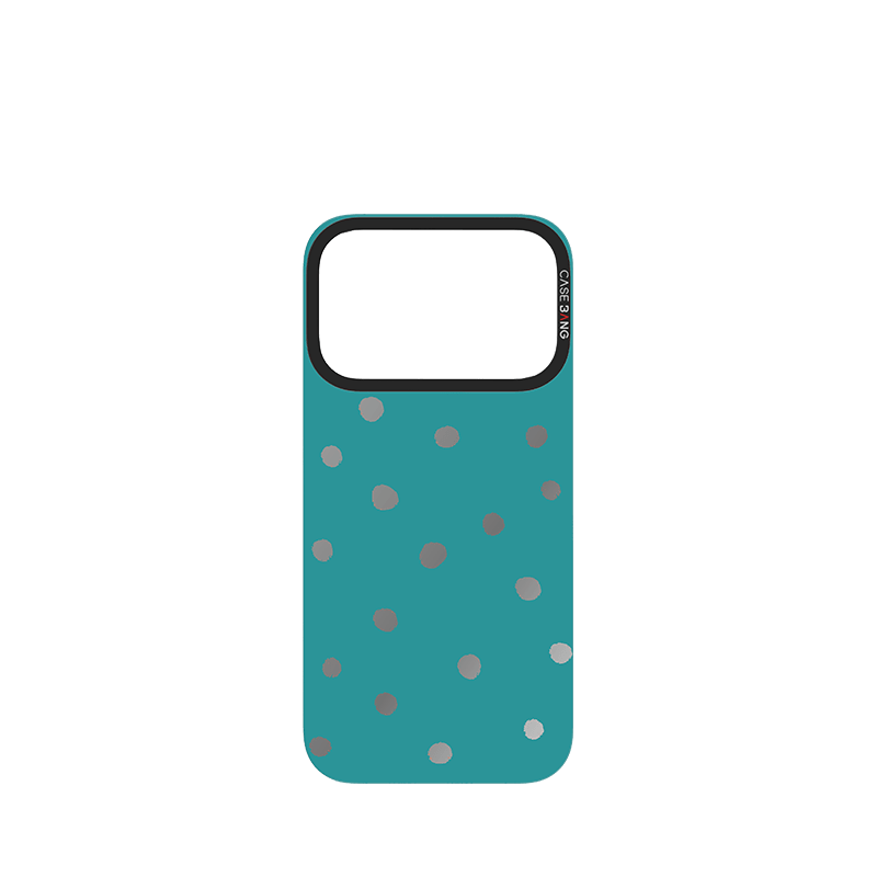 Peacock Green Polka Dots Imagisnap - CaseBangImagisnapCaseBangiPhone 17 ProBack Cover