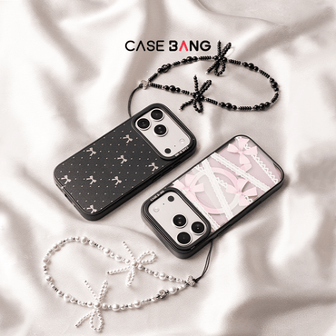 Pearl Bow Wrist Strap - CaseBangWrist StrapCaseBangPink