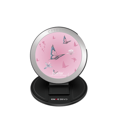 Pink Butterfly MagSafe Grip Stand - CaseBangMagsafe Grip StandCaseBangBase Stand + Back Cover