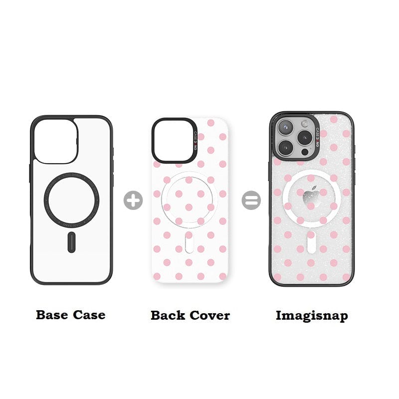 Pink Polka Dots Imagisnap - CaseBangImagisnapCaseBangiPhone 16 Pro MaxBack Cover+Base Case