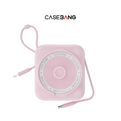 Power Bank With Build - in 2 Cables - CaseBangPower BankCaseBangPink