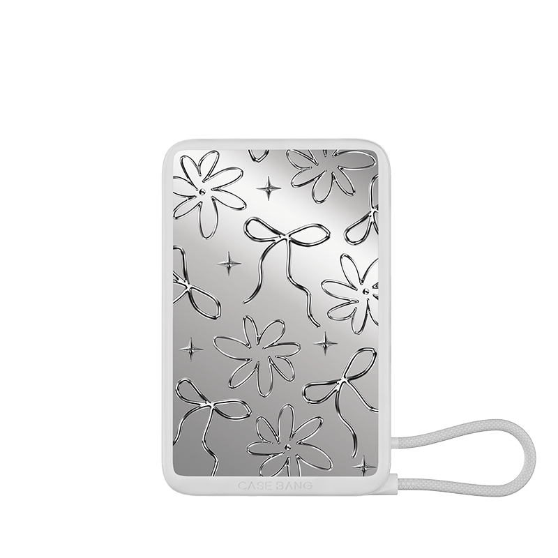 Power Bank with Built - in Cable - CaseBangPower BankCaseBangEmpty Silvery