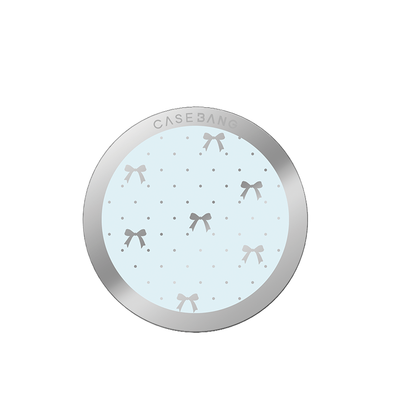 Sea Salt Blue Bow MagSafe Grip Stand - CaseBangMagsafe Grip StandCaseBangBack Cover