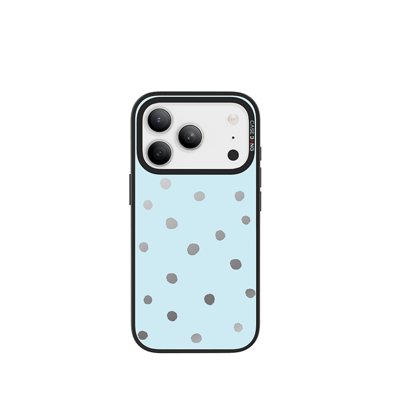 Sea Salt Blue Polka Dots Imagisnap - CaseBangImagisnapCaseBangiPhone 17 ProBack Cover
