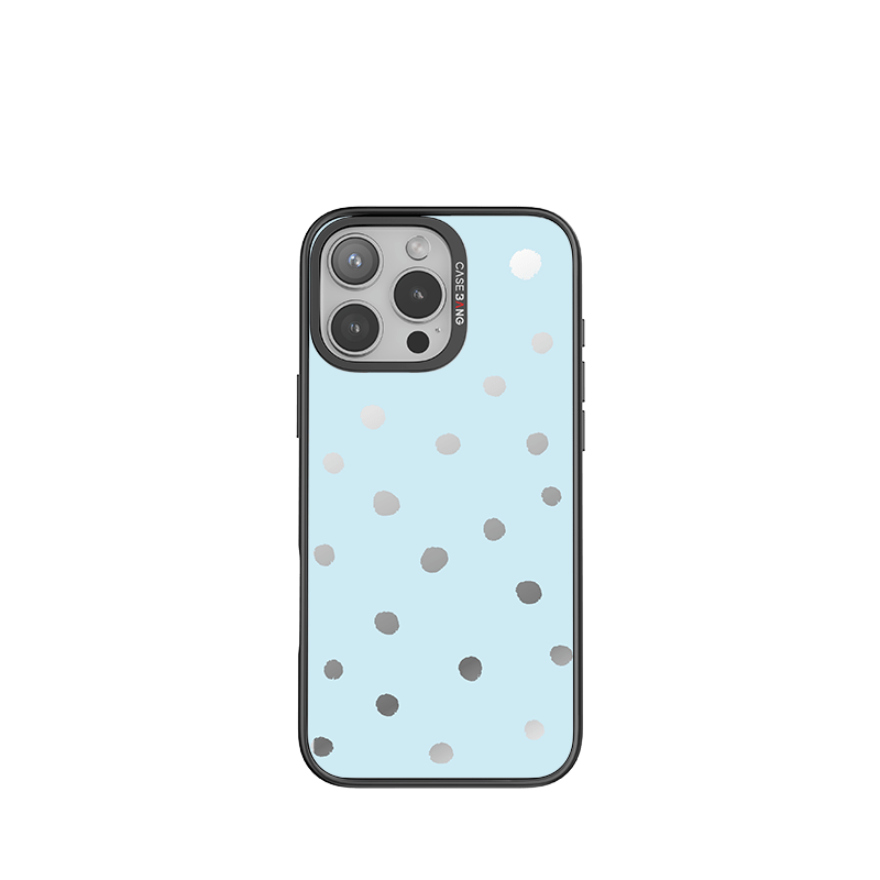 Sea Salt Blue Polka Dots Imagisnap - CaseBangImagisnapCaseBangiPhone 16 Pro MaxBack Cover+Base Case