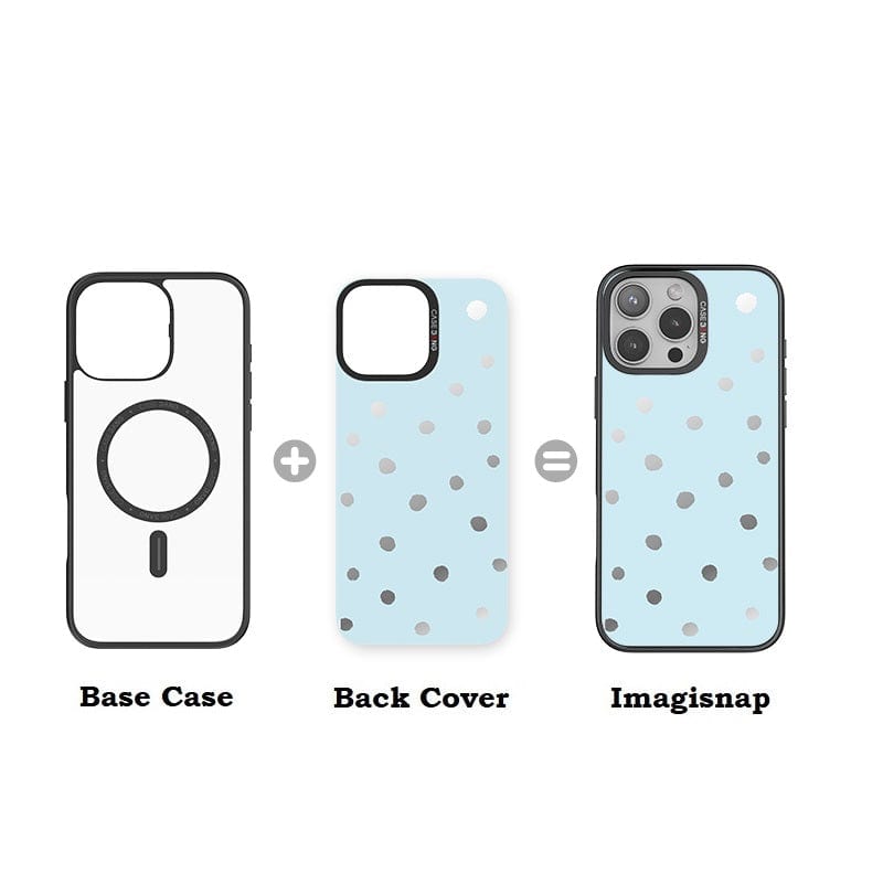 Sea Salt Blue Polka Dots Imagisnap - CaseBangImagisnapCaseBangiPhone 16 Pro MaxBack Cover+Base Case