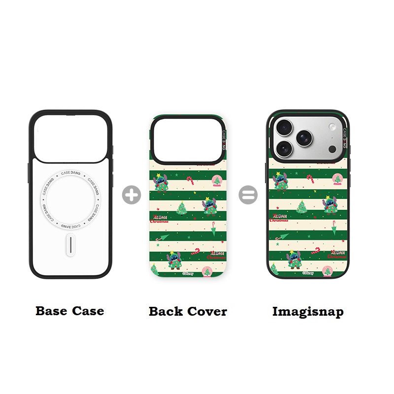 Stitch Christmas Stripes Imagisnap - CaseBangImagisnapCaseBangSamsung S25 UltraBack Cover+Base Case